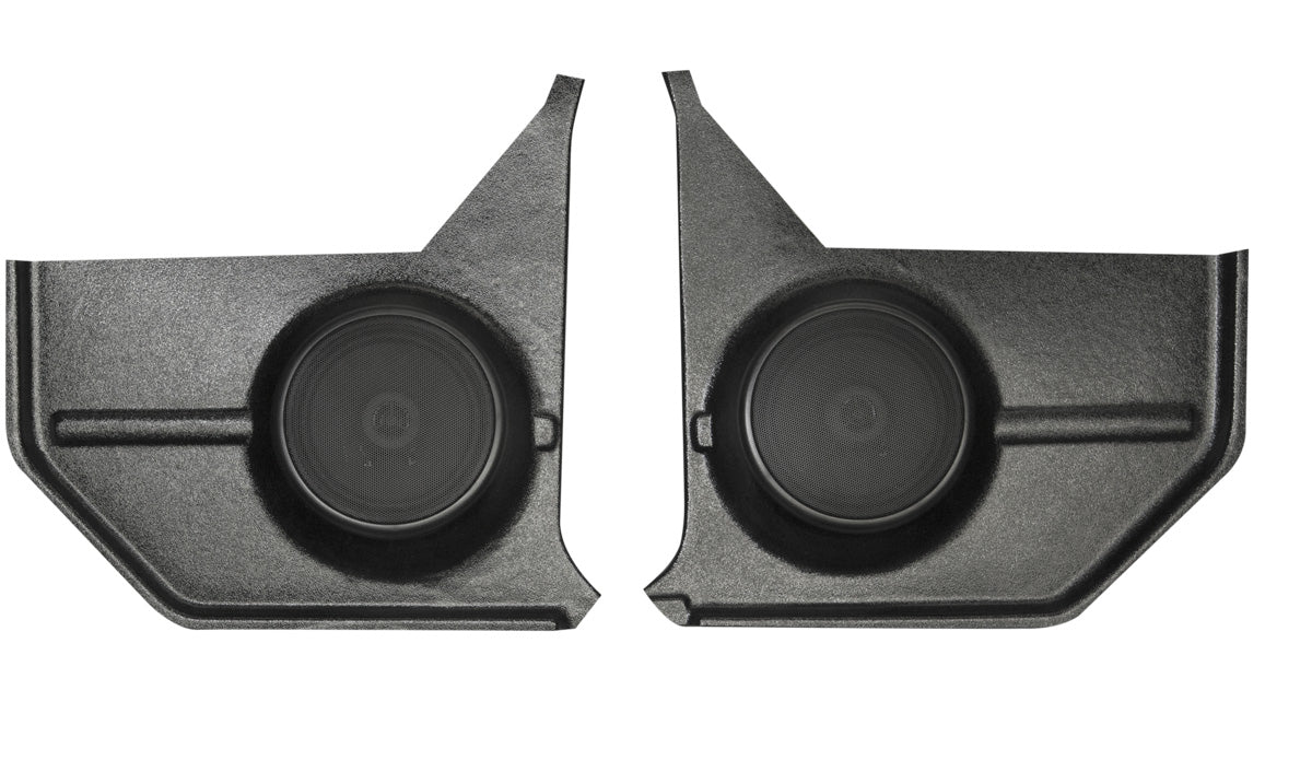 1967-1968 Ford Mustang Convertible kickpanel with Pioneer speakers, Custom Autosound KMCV-2
