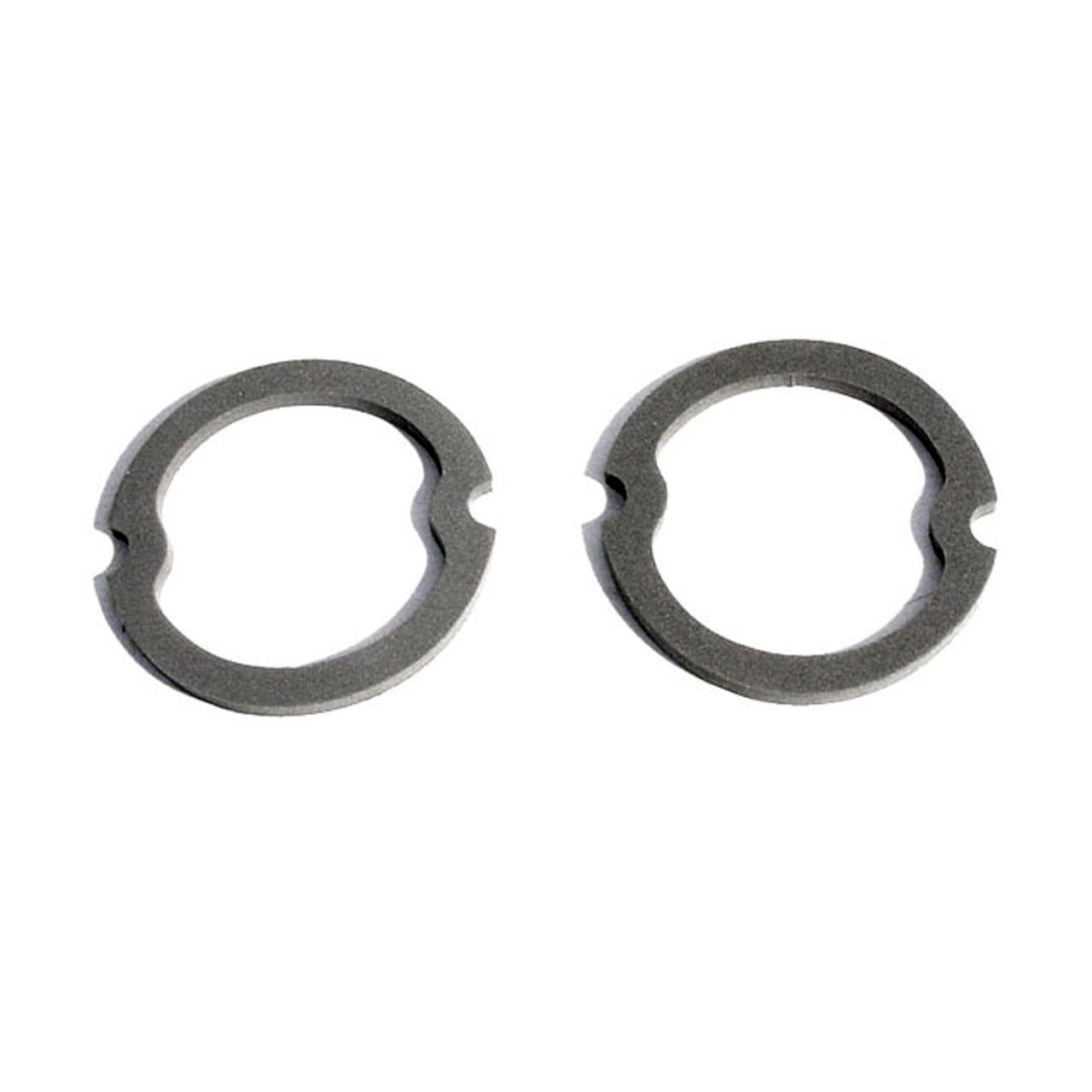 Lg 2000-102 Park Light Lens Gaskets Made Of Gray Sponge Pair Chevrolet Corvette 1963-1967