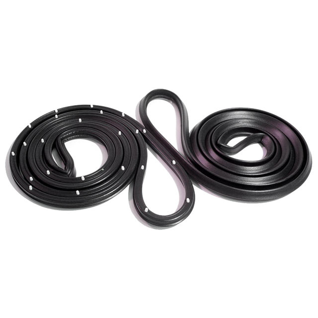 Lm 20-L/W Rear Molded Door Seals, With Clips For 4-Door Wagon Chevrolet Chevy Ii 1962-1967