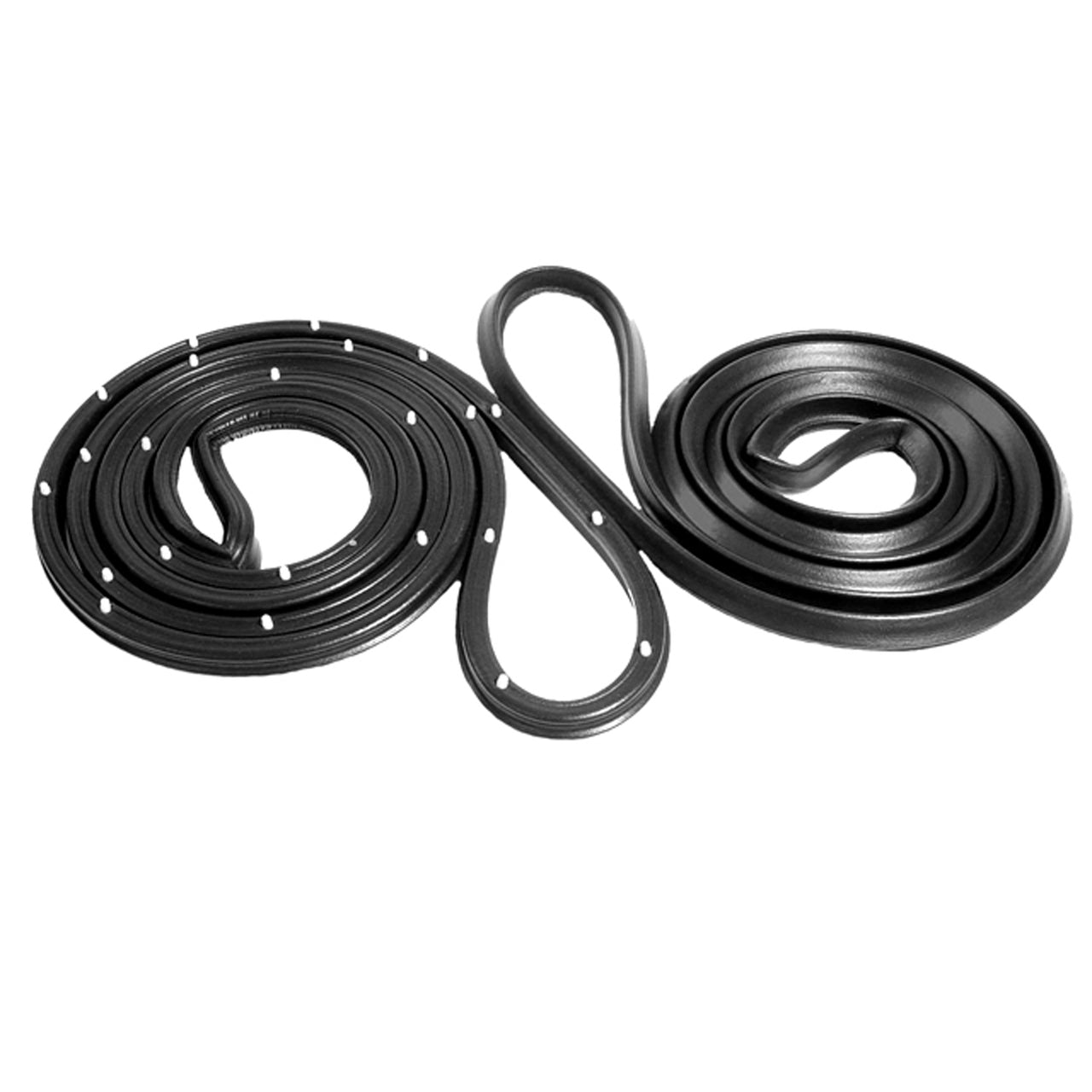 Lm 21-E Molded Door Seals With Clips For 2-Door Sedan Pair R&L Chevrolet Bel Air 1967-1968, Biscayne 1967-1968