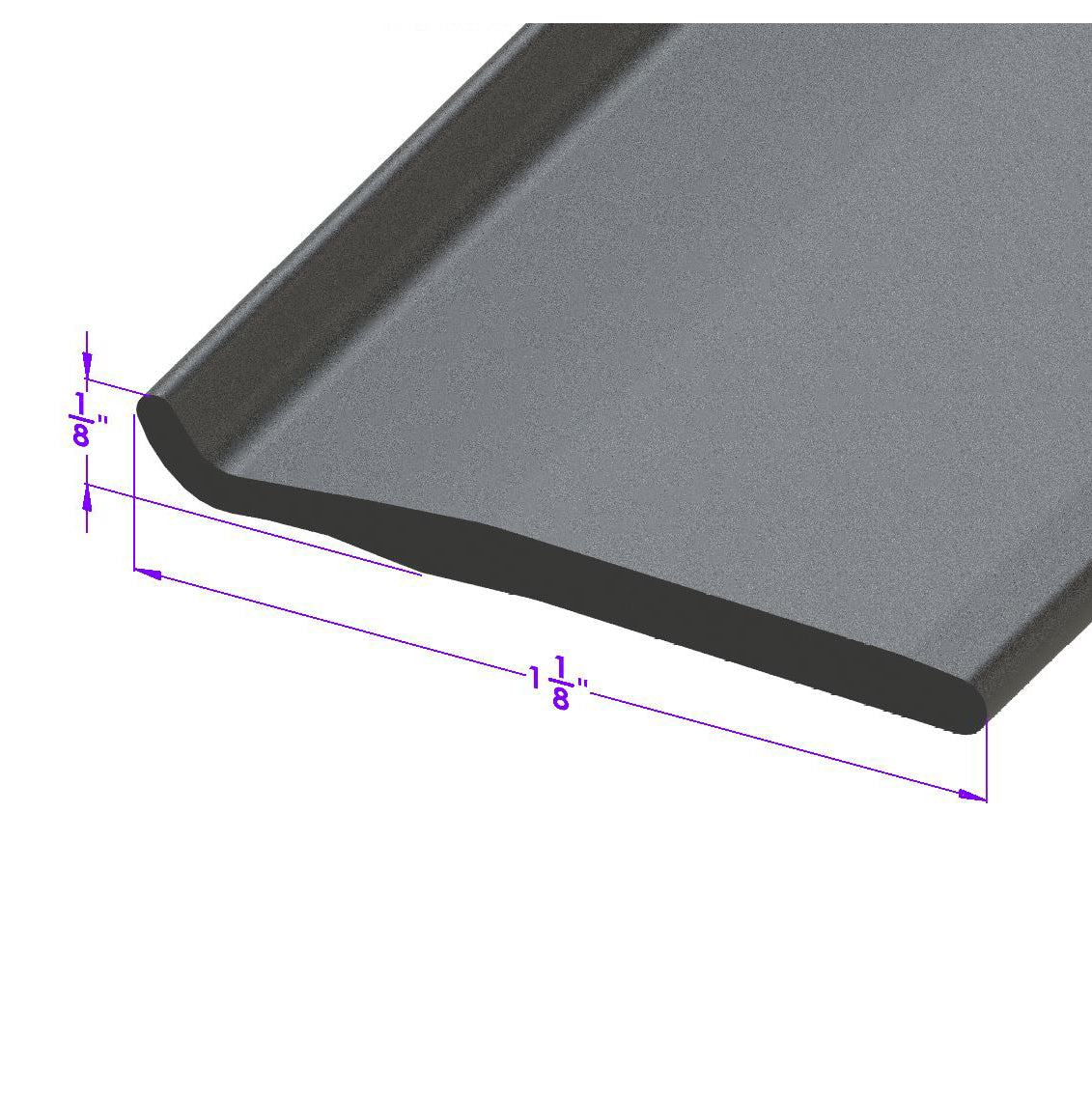 Lp 107-C/Ft Side Roof-Rail Seal, Window Flipper To Roof Buick Century 1954-1956, Roadmaster 1954-1956, Special 1954-1956, Super 1954-1956