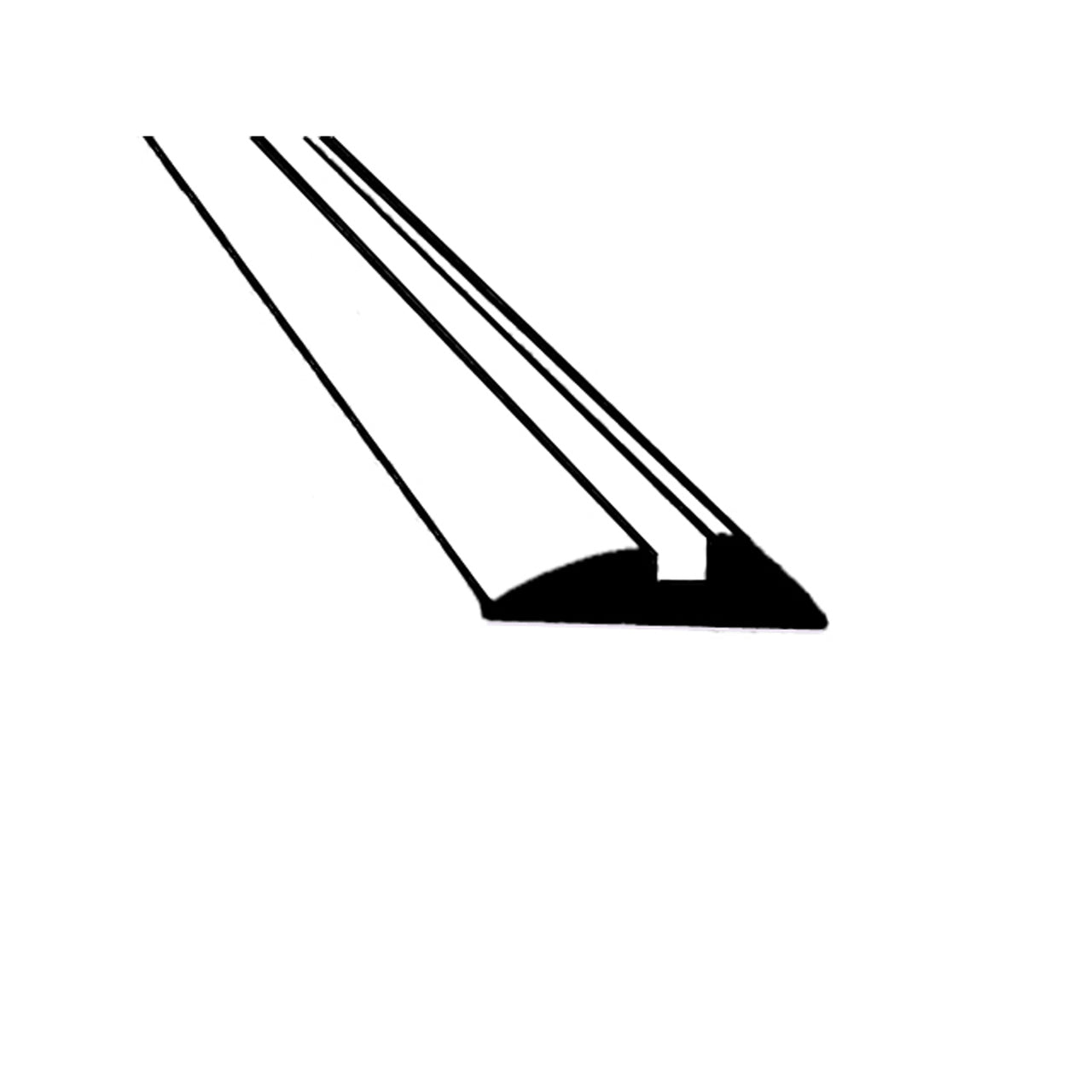Lp 109 Bumper Over-Rider Rubber 1/2" Thick Sold By The Foot