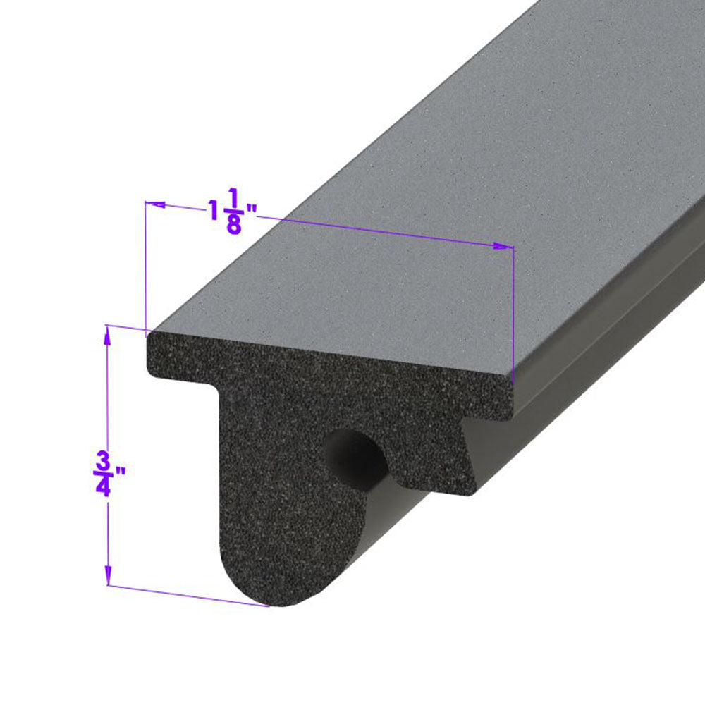 Square Rails Seals Roof Rail Seal Snaps Into Metal Track | Classic Auto Store Online