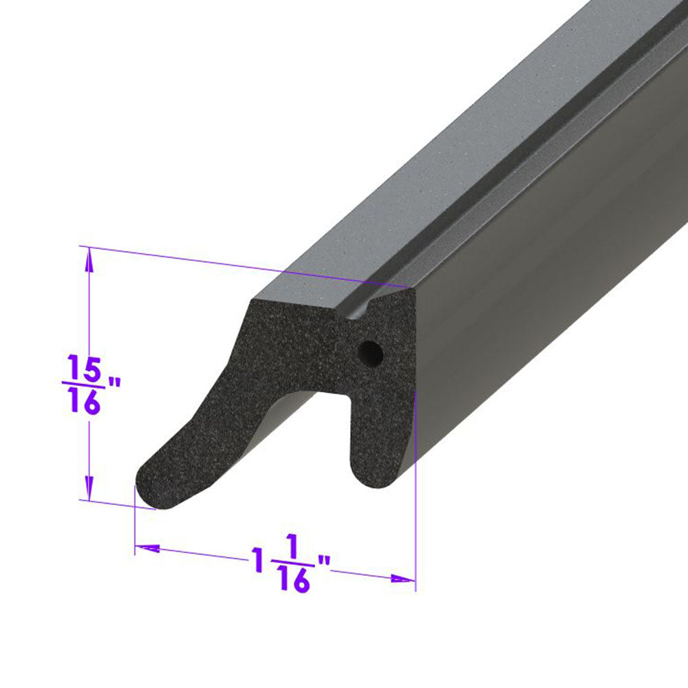 Lp 120-B Top Bow To Header Seal, For Convertibles Sold By The Foot