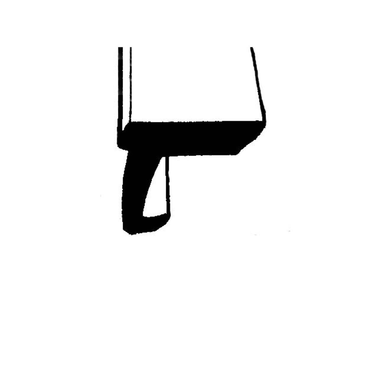 Lp 12-C Roof Rail Seal, For Convertibles Fits In Metal Retainer