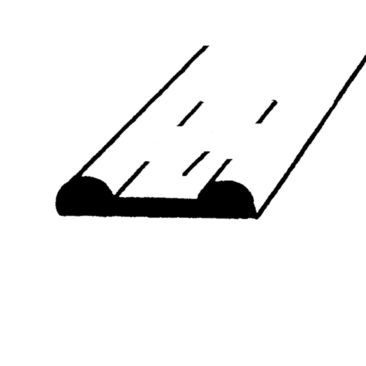 Lp 14-C Cowl And Hood Seal All Rubber, 3/4" Wide