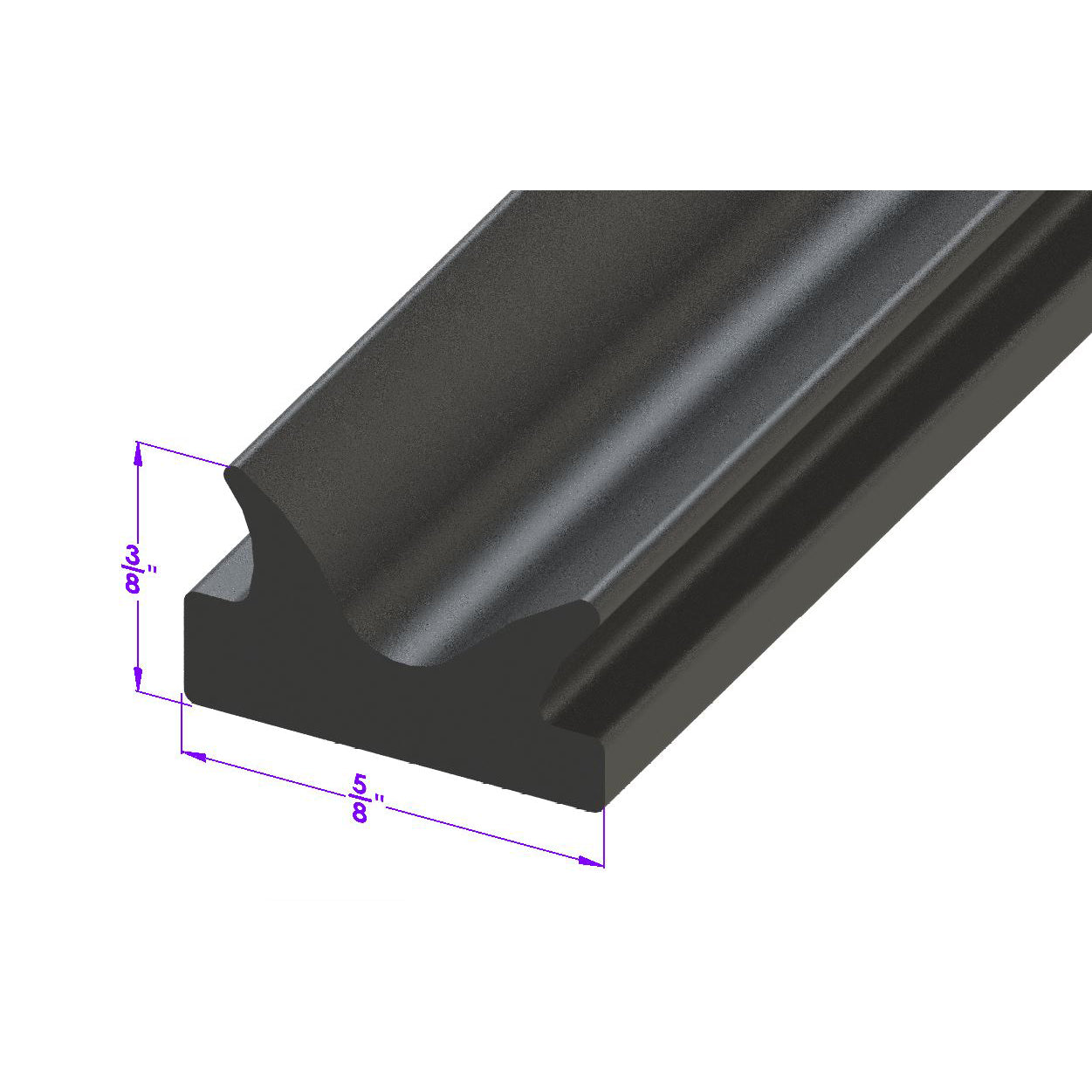 Lp 14-J/Ft All Rubber Hoodlace Sold By The Foot