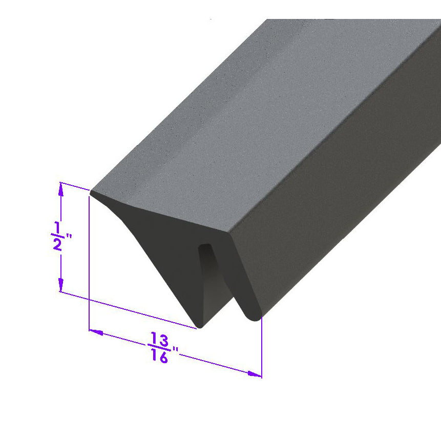 Lp 14-R Rear Roll-Up Seal Sold By The Foot
