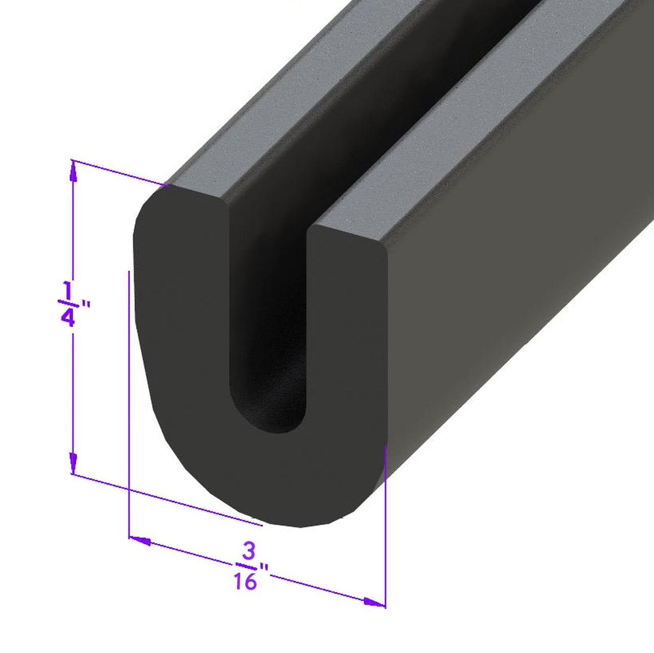 Lp 23-E "U" Channel For Covering Sheet Metal Edges And Bright Work