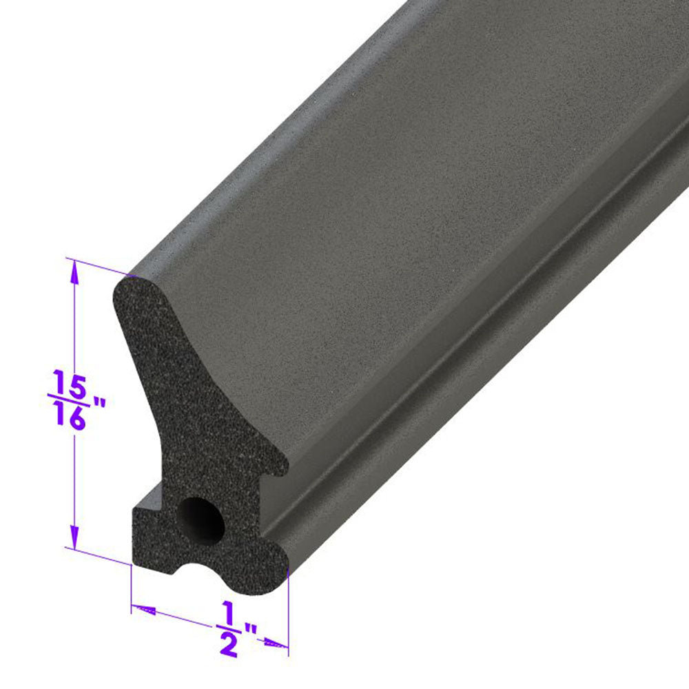Lp 40-K Door Side Seal, Without Clips (For Seal With Clips, See C/Lp 40-K).