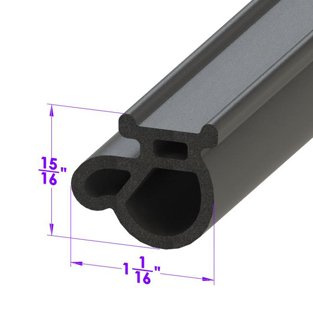 Lp 48-D Half Steel Front Door Seal Sold By The Foot