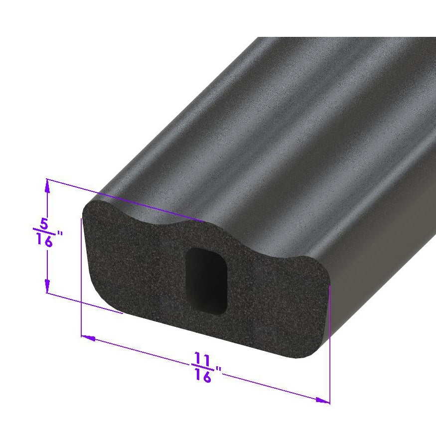 Lp 55-P Windshield Pillar Seal Sold By The Foot