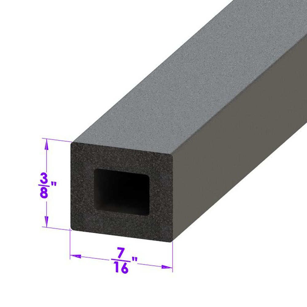 Lp 80-K Rectangle Shaped Extrusion 1/4" X 5/16"