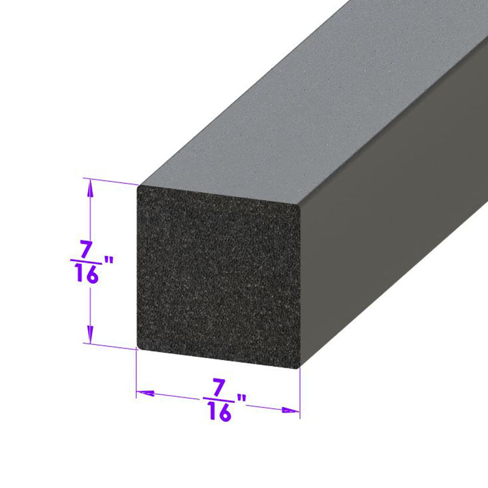 Lp 80-M Rectangle Shaped Extrusion 1/2" Wide X 3/8" High