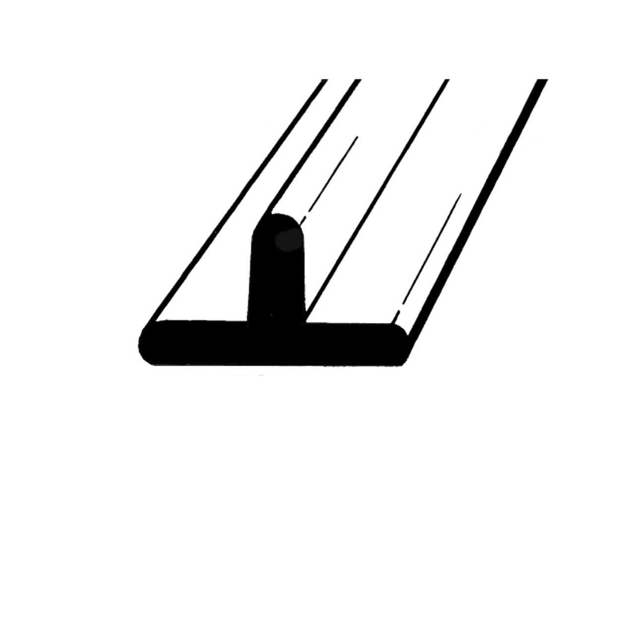 Lp 95-A Side Window Seal Dense Rubber No Metal Core 1 In Buick Series 40 1930, Series 50 1930-1932, Series 60 1930-1932, Series 80 1931-1932