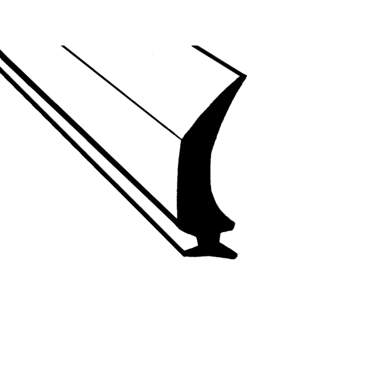 Lp 97-B Swing-Out Windshield Seal 1" High Sold By The Foot Chevrolet Master Truck 1938, Standard Truck 1936, Truck 1937-1946