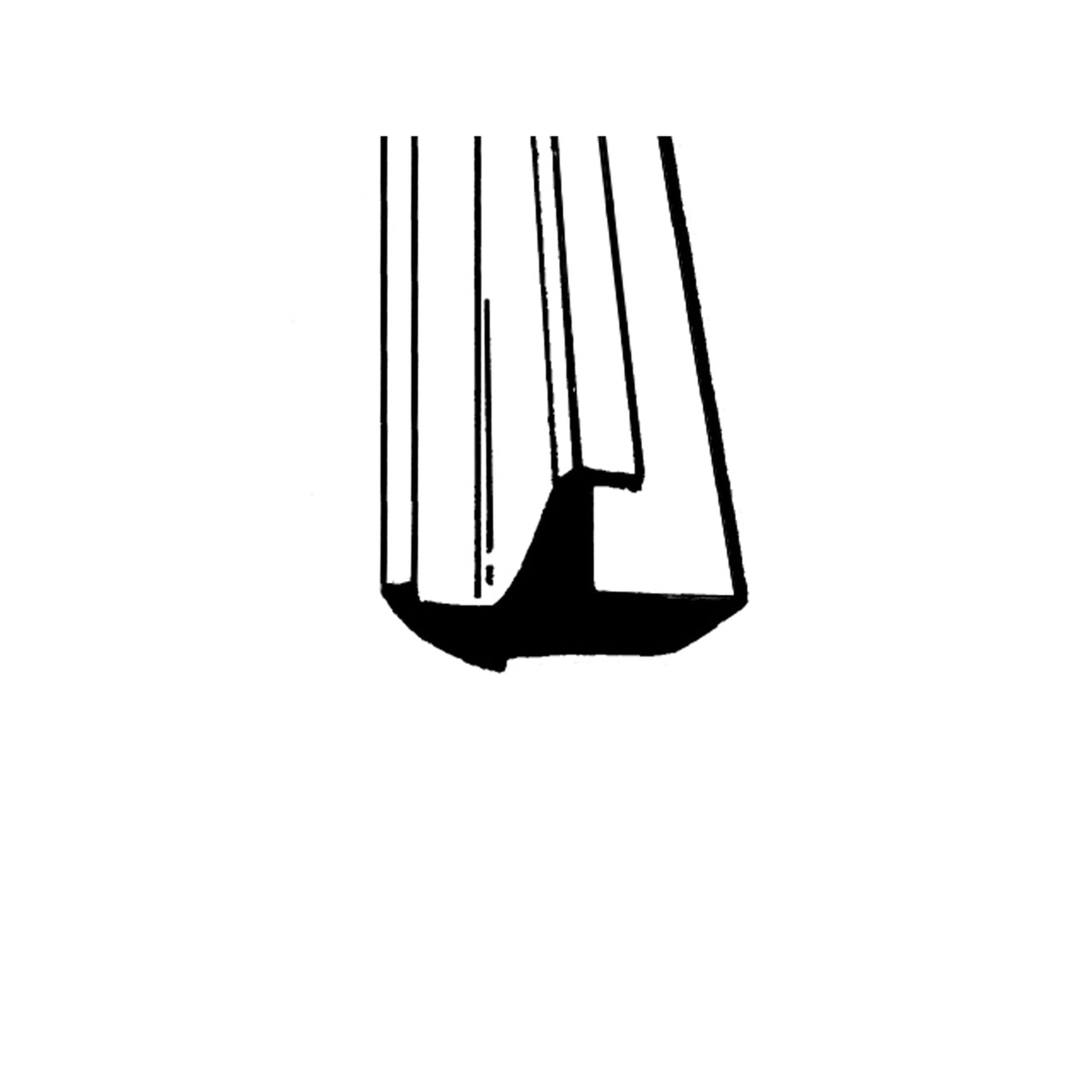 Lp 97-F Swing-Out Windshield Seal Sold By The Foot Ford 1 Ton Pickup 1939, 1/2 Ton Pickup 1939, Deluxe 1939, Model 74 1937