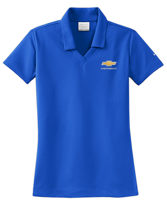 ladies-chevrolet-gold-bowtie-nike-golf-dri-fit-micro-pique-polo