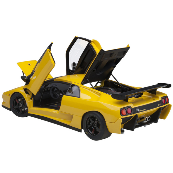 Lamborghini Diablo SV-R Superfly Yellow 1/18 Model Car by Autoart