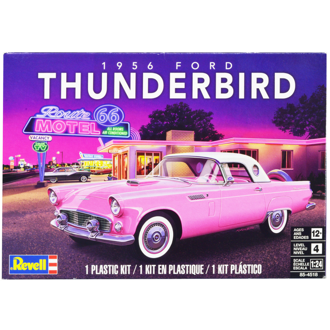 Level 4 Model Kit 1956 Ford Thunderbird 1/24 Scale Model