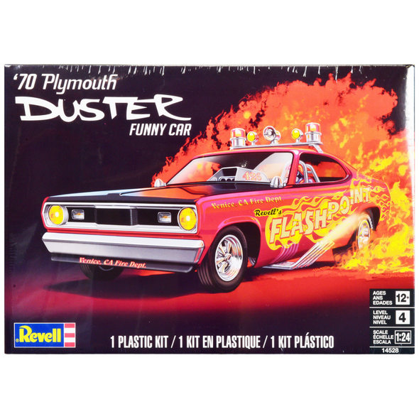 Level 4 Model Kit 1970 Plymouth Duster Funny Car 1/24 Scale Model