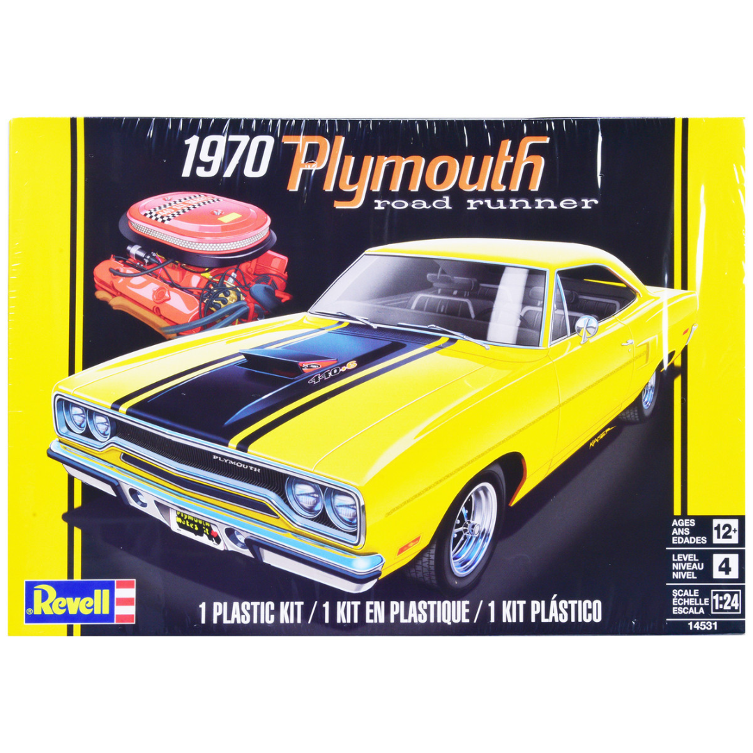 Level 4 Model Kit 1970 Plymouth Road Runner 1/24 Scale Model