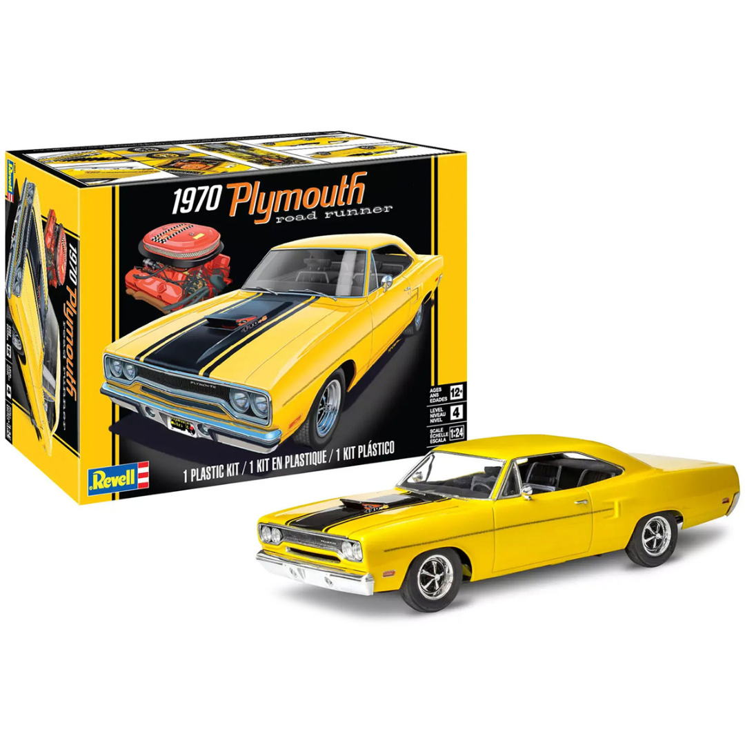 Level 4 Model Kit 1970 Plymouth Road Runner 1/24 Scale Model