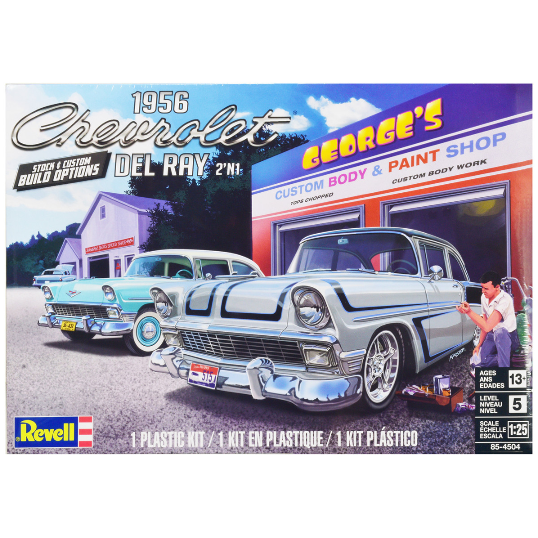 Level 5 Model Kit 1956 Chevrolet Del Ray 2-in-1 Kit 1/25 Scale Model