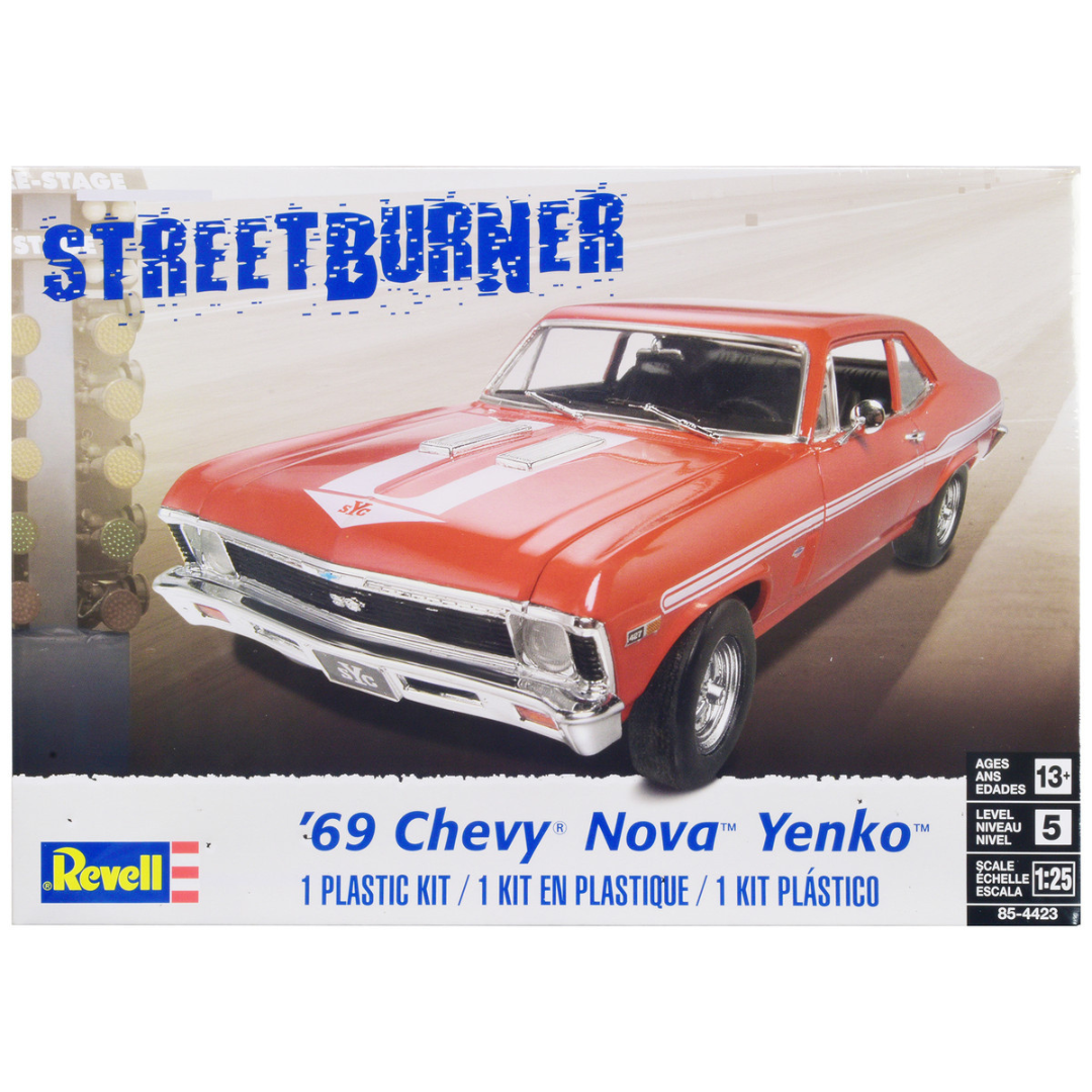 Level 5 Model Kit 1969 Chevrolet Nova Yenko "Street Burner" 1/25 Scale Model