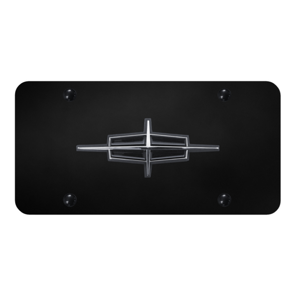lincoln-license-plate-chrome-on-black