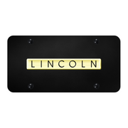 lincoln-name-license-plate-gold-on-black