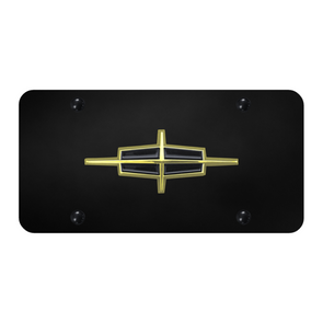 lincoln-license-plate-gold-on-black