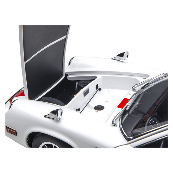 Lotus Europa Special White with Red Stripe and Graphics "The Circuit Wolf" 1/18 Model Car by Autoart