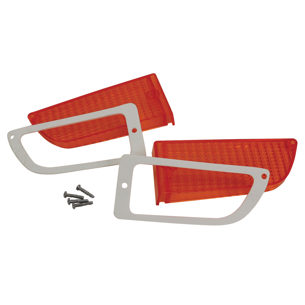 1971-1972 Mustang Parking Light Lens Kit W/Gaskets & Fasteners - CA-MA10192-Classic-Auto-Store-Online