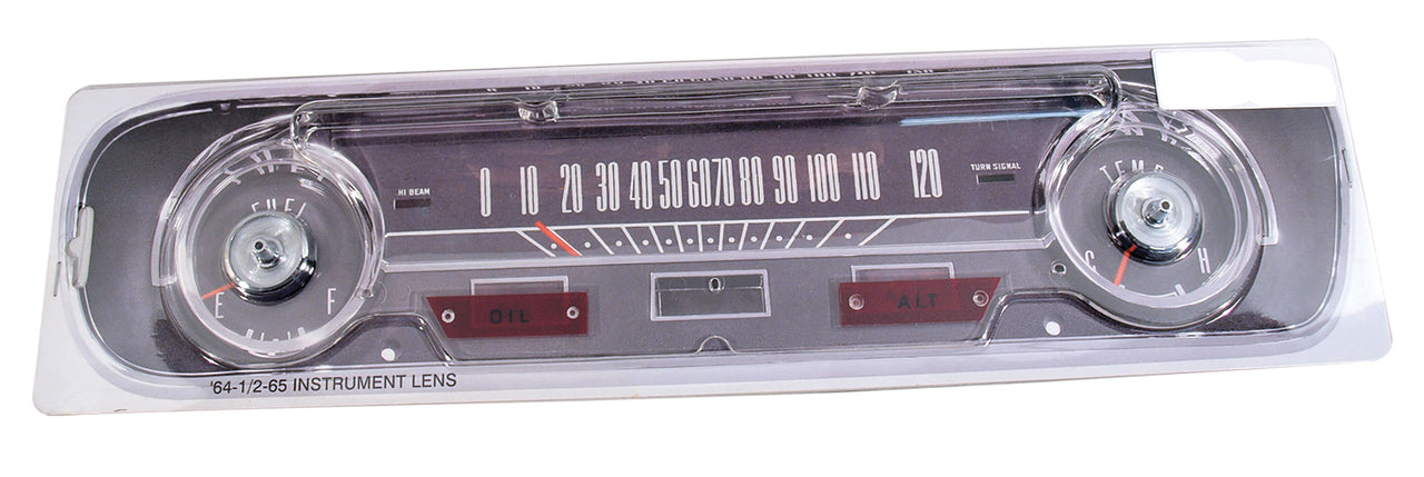 1965-1965 Mustang Instrument Gauge Lens - Late 1965 Alternator Style - CA-MA10238-Classic-Auto-Store-Online