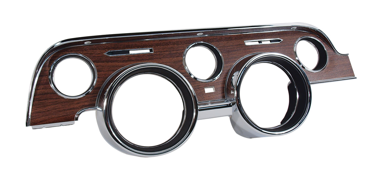 1968-1968 Mustang Woodgrain Instrument Cluster Bezel - CA-MA10514-Classic-Auto-Store-Online