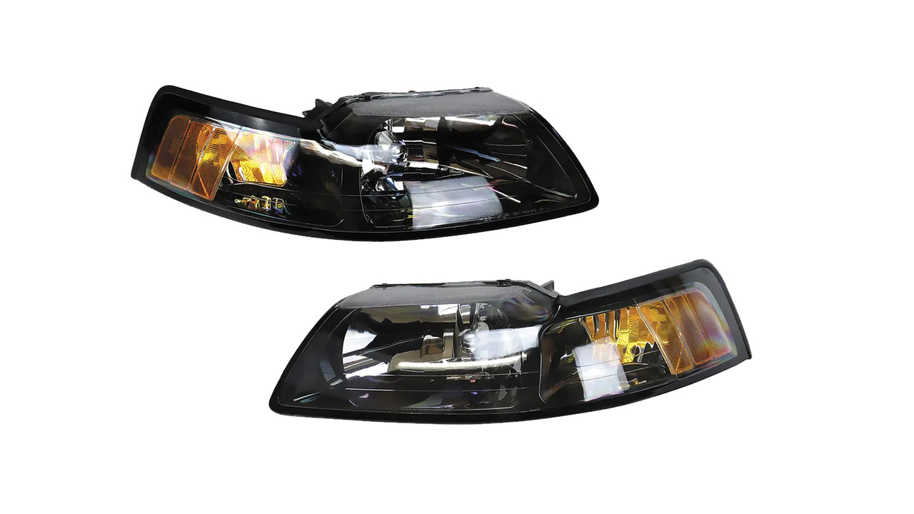 1999-2004 Mustang Headlight Kit - Black - CA-MA10806-Classic-Auto-Store-Online