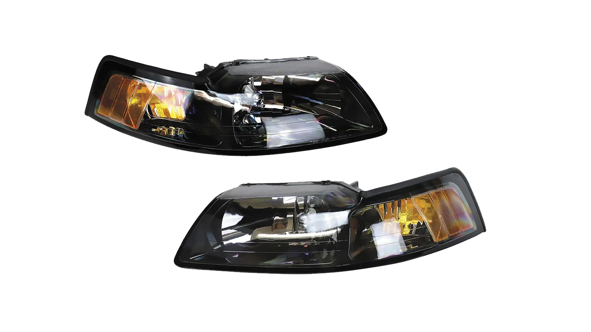 1999-2004 Mustang Headlight Kit - Black - CA-MA10806-Classic-Auto-Store-Online