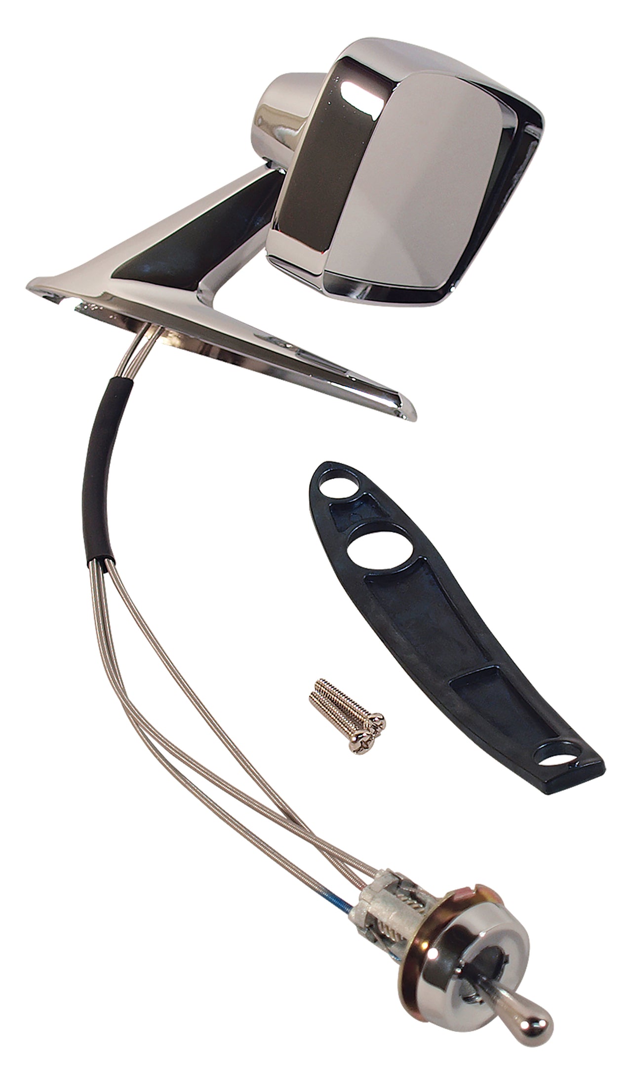 1967-1968 Mustang Outside Mirror - Deluxe Remote - Left Side - CA-MA10876-Classic-Auto-Store-Online