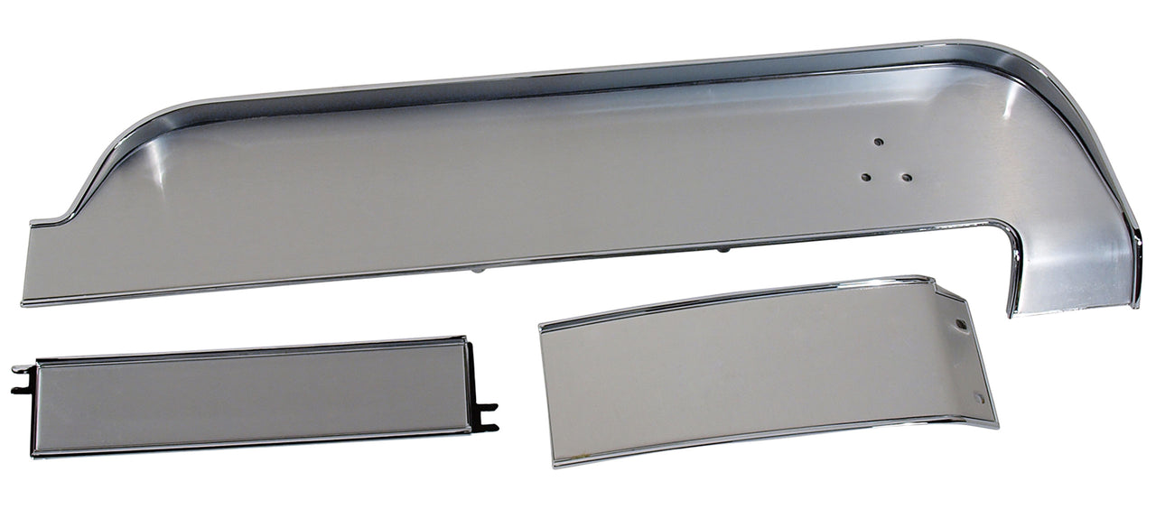 1967-1967 Mustang Deluxe Dash Panel Trim - 3 piece Set - W/Aluminum Inserts - CA-MA11445-Classic-Auto-Store-Online