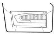 1969-1970 Mustang Door Main Weatherstrips - CA-MA12818-Classic-Auto-Store-Online