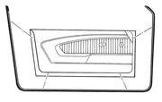 1971-1973 Mustang Door Main Weatherstrips - CA-MA13001-Classic-Auto-Store-Online