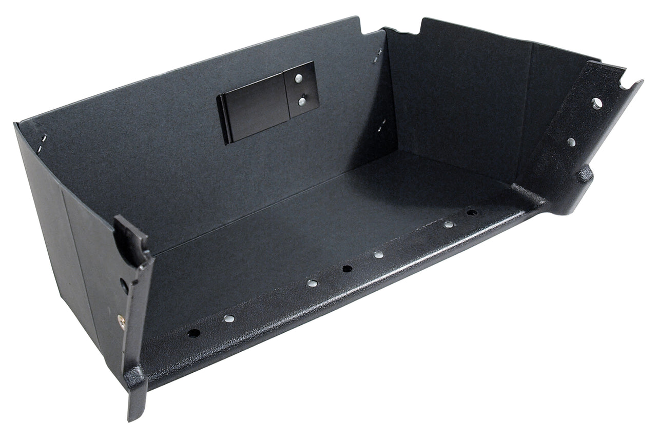 1971-1973 Mustang Glove Box Liner - W/Air Conditioning - Black Chipboard - CA-MA13441-Classic-Auto-Store-Online