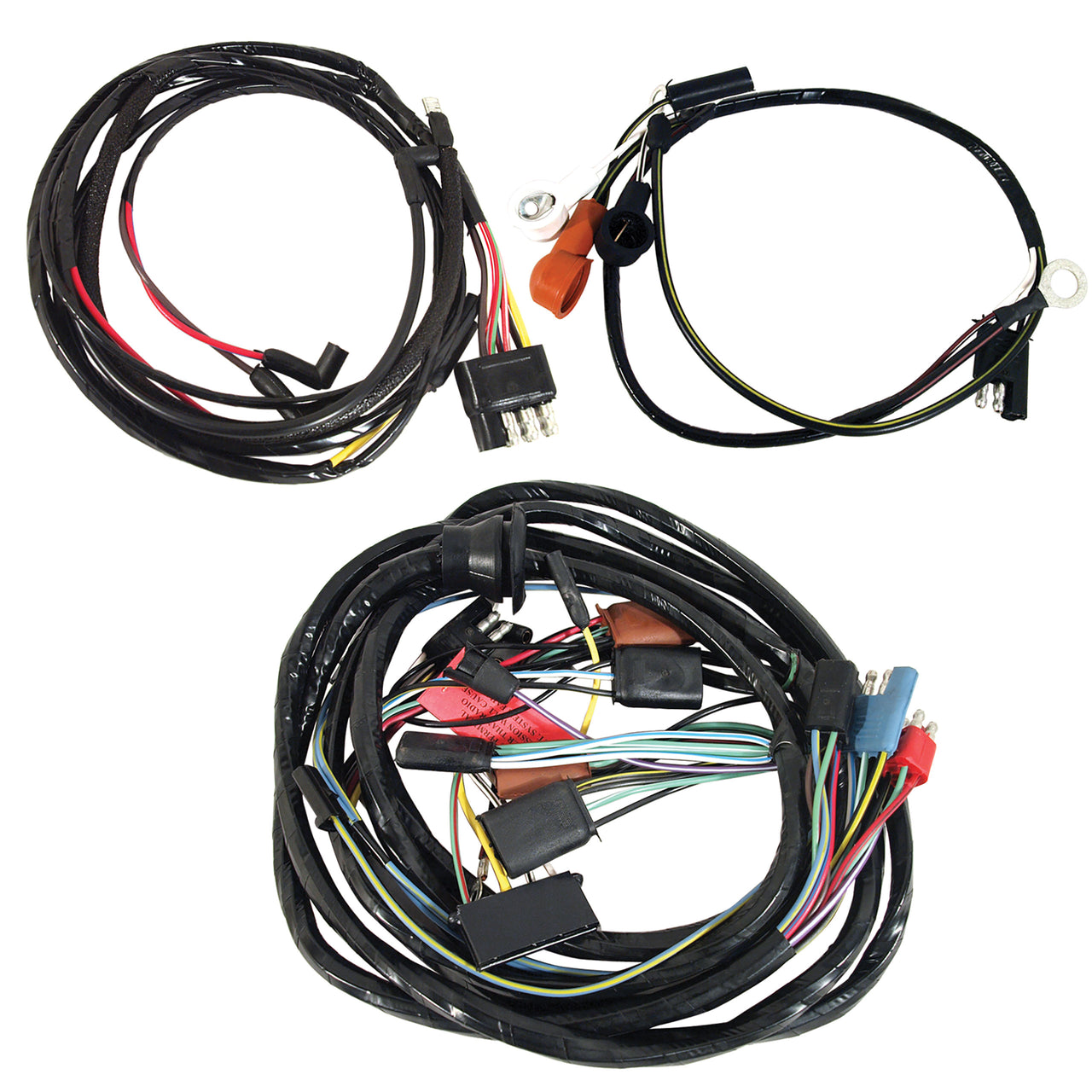 1965-1965 Mustang Wiring Harness - 8 Cylinder - W/Lights & 3 Speed Heater Motor - CA-MA14361-Classic-Auto-Store-Online