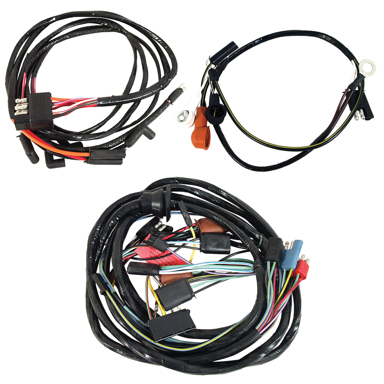 1965-1965 Mustang Wiring Harness - 8 Cylinder - W/Warning Lights & 2 Spd Heater Motor - CA-MA14364-Classic-Auto-Store-Online