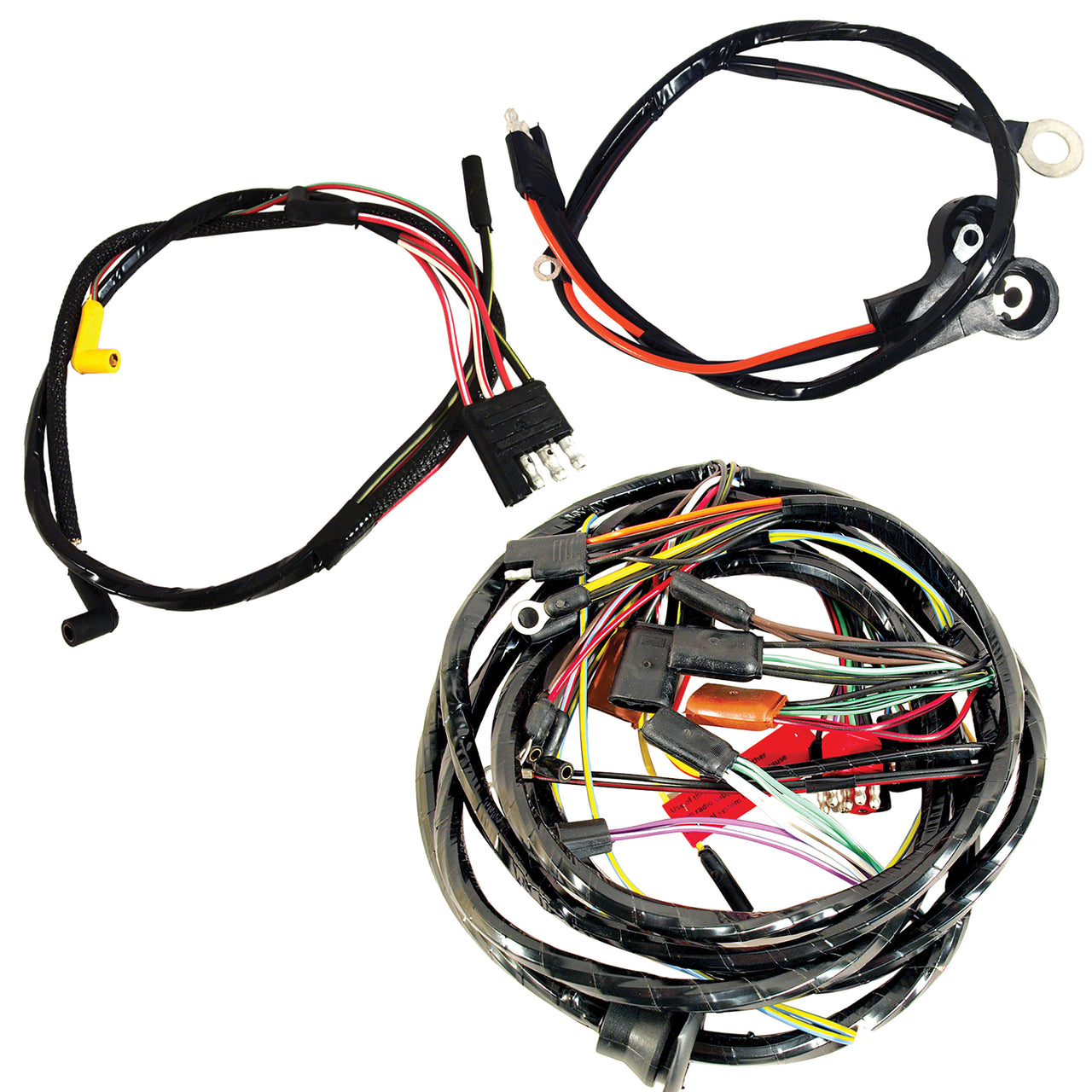 1968-1968 Mustang Wiring Harness - 8 Cylinder 289,302 - W/Air, W/O Fog Lights & Tach - CA-MA14372-Classic-Auto-Store-Online