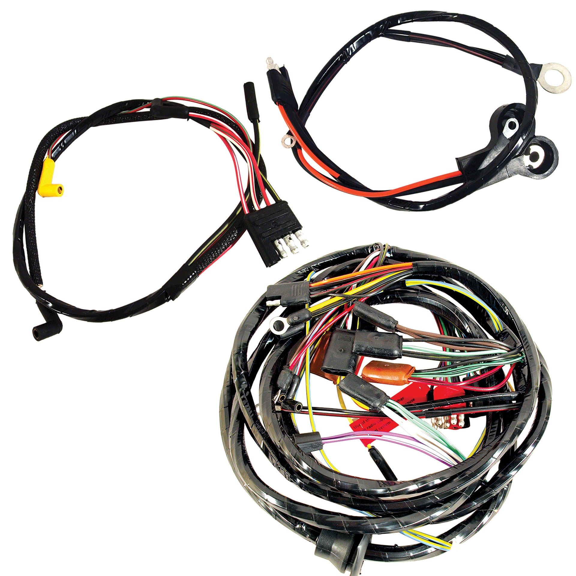 1968-1968 Mustang Wiring Harness - 8 Cylinder 289,302 - W/Air, W/O Fog Lights & Tach - CA-MA14372-Classic-Auto-Store-Online
