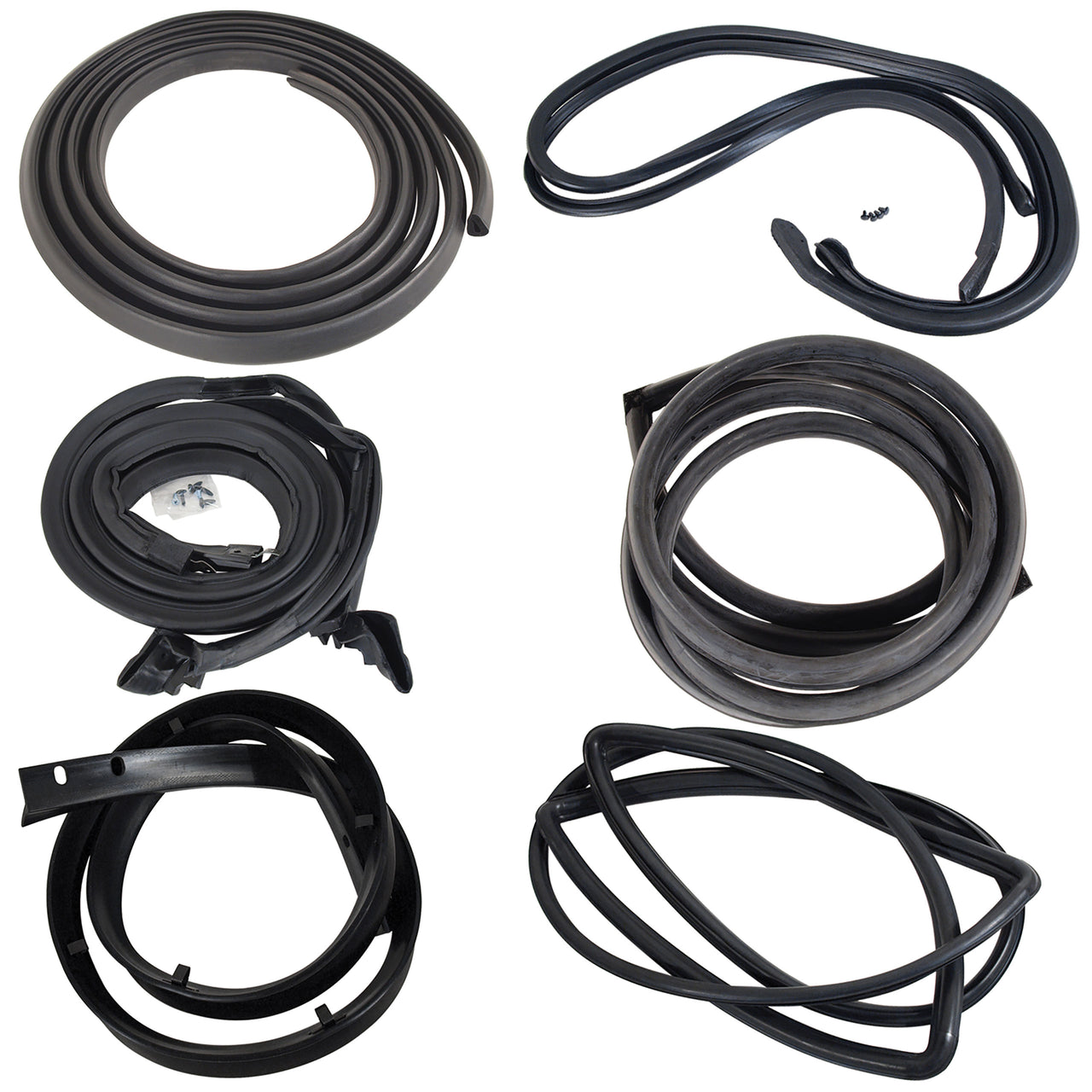 1964-1966 Mustang Fastback Body Weatherstrip Kit - Basic 8 pieces - CA-MA14852-Classic-Auto-Store-Online