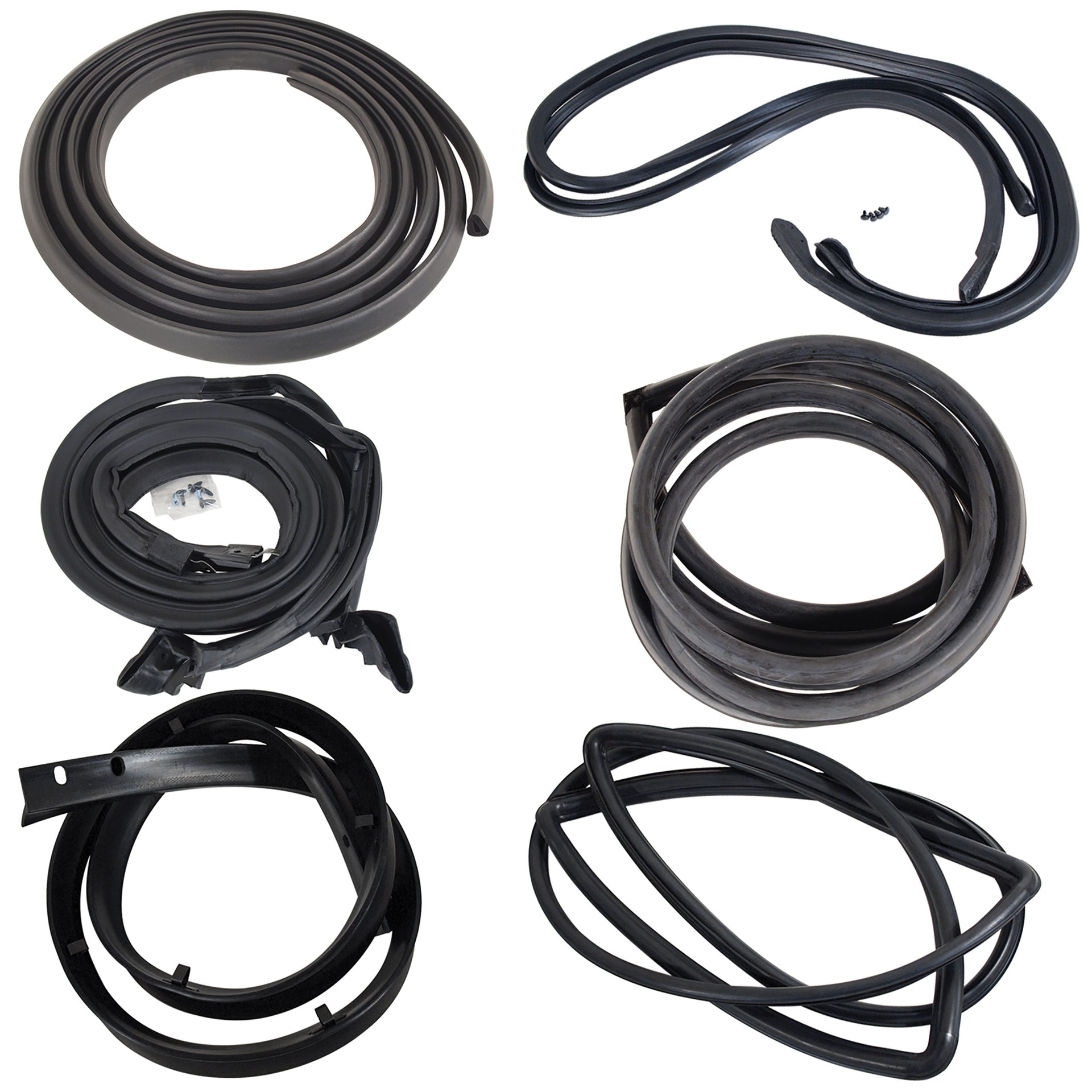 1964-1966 Mustang Fastback Body Weatherstrip Kit - Basic 8 pieces - CA-MA14852-Classic-Auto-Store-Online