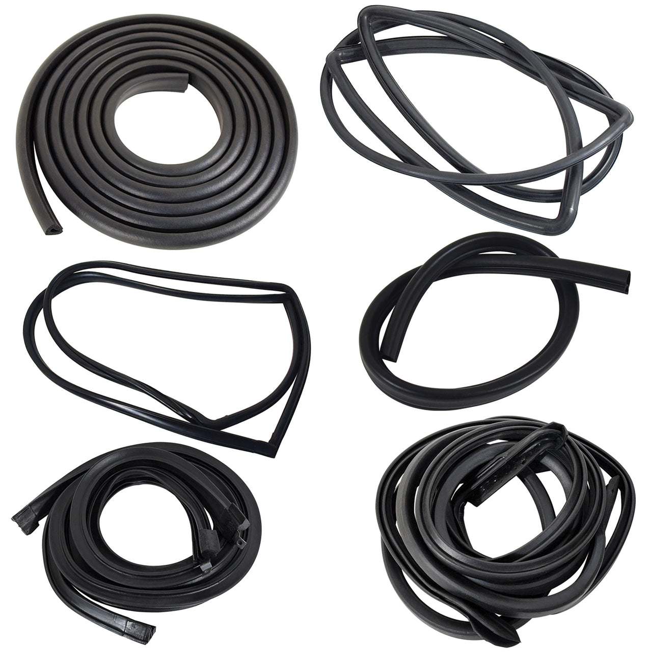 1967-1968 Mustang Coupe Body Weatherstrip Kit - Basic 8 pieces - CA-MA14853-Classic-Auto-Store-Online